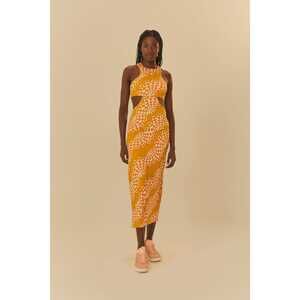 Adidas and Farm Rio Farm Psychedelic Wave Green Dress
